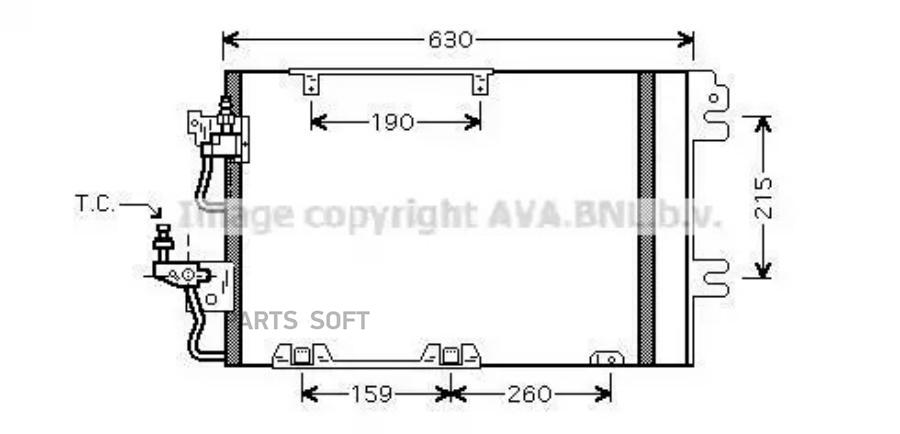 

AVA Радиатор кондиционера AVA OL5367D