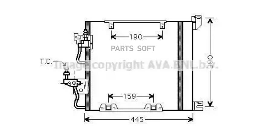 

AVA Радиатор кондиционера AVA OL5368D