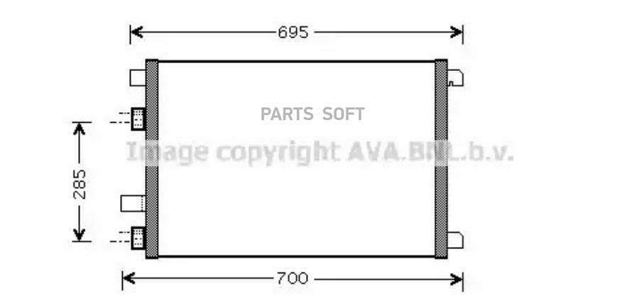 AVA Радиатор кондиционера AVA RTA5305