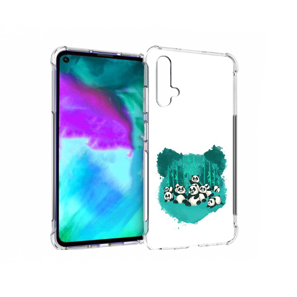 

Чехол бампер MyPads нарисованные панды для Huawei nova 5T против, Прозрачный, Tocco