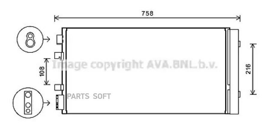 

AVA Радиатор кондиционера AVA RTA5483D