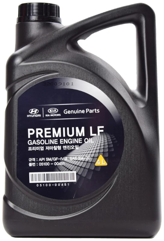 

Моторное масло KIA синтетическое Premium LF Gasol 5W20 4л