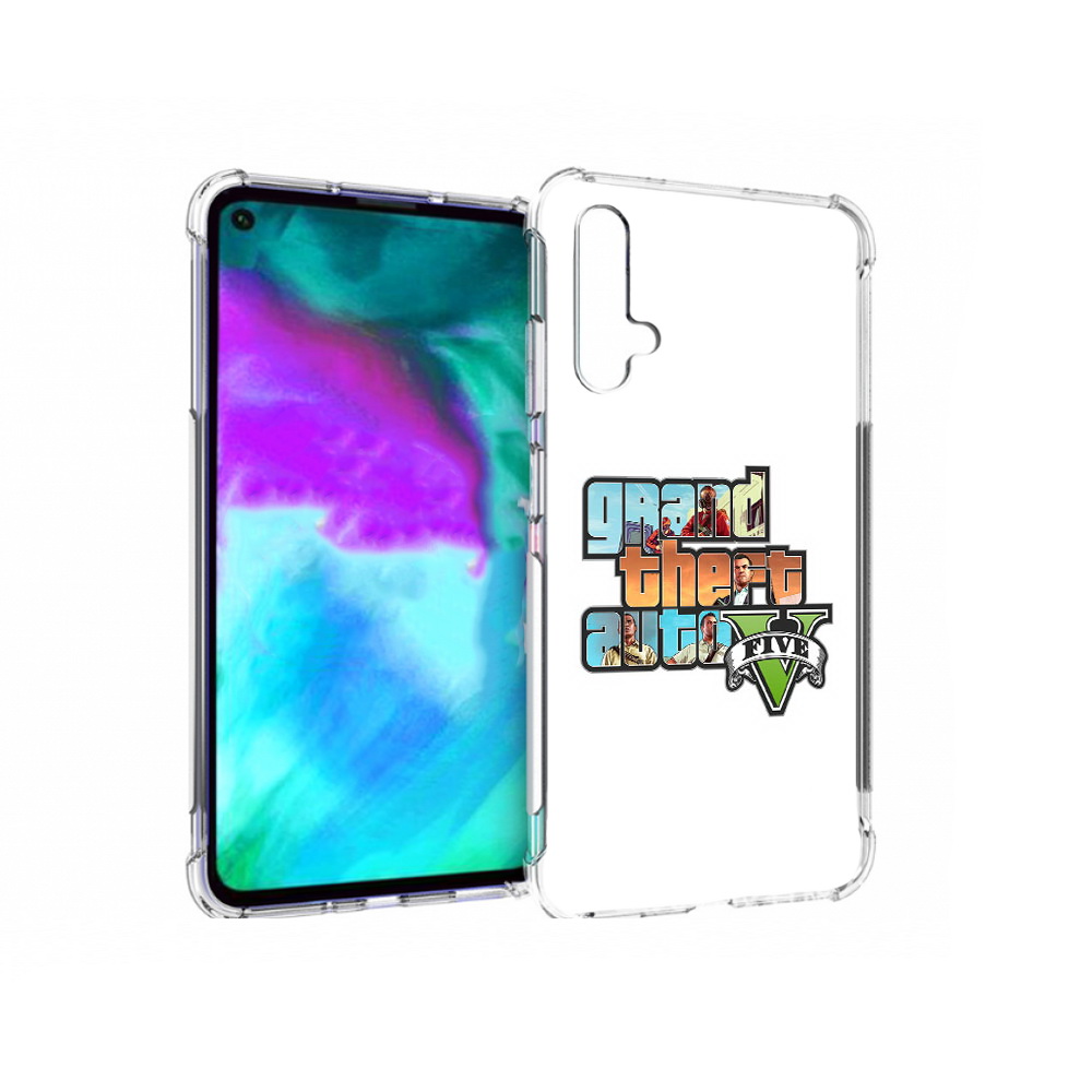 

Чехол бампер MyPads ГТА для Huawei nova 5T противоударный, Прозрачный, Tocco