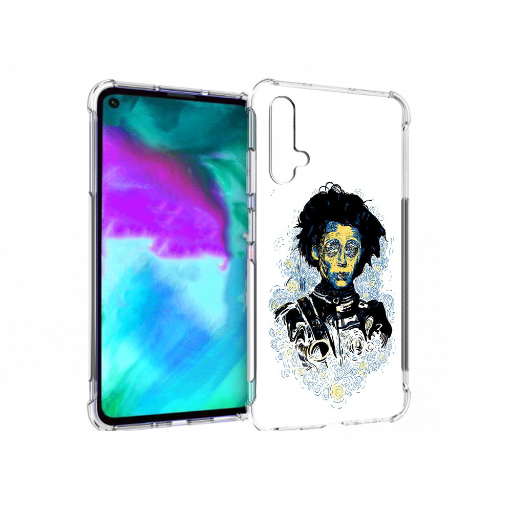 

Чехол бампер MyPads парень черно-белый абстракция для Huawei nov, Прозрачный, Tocco