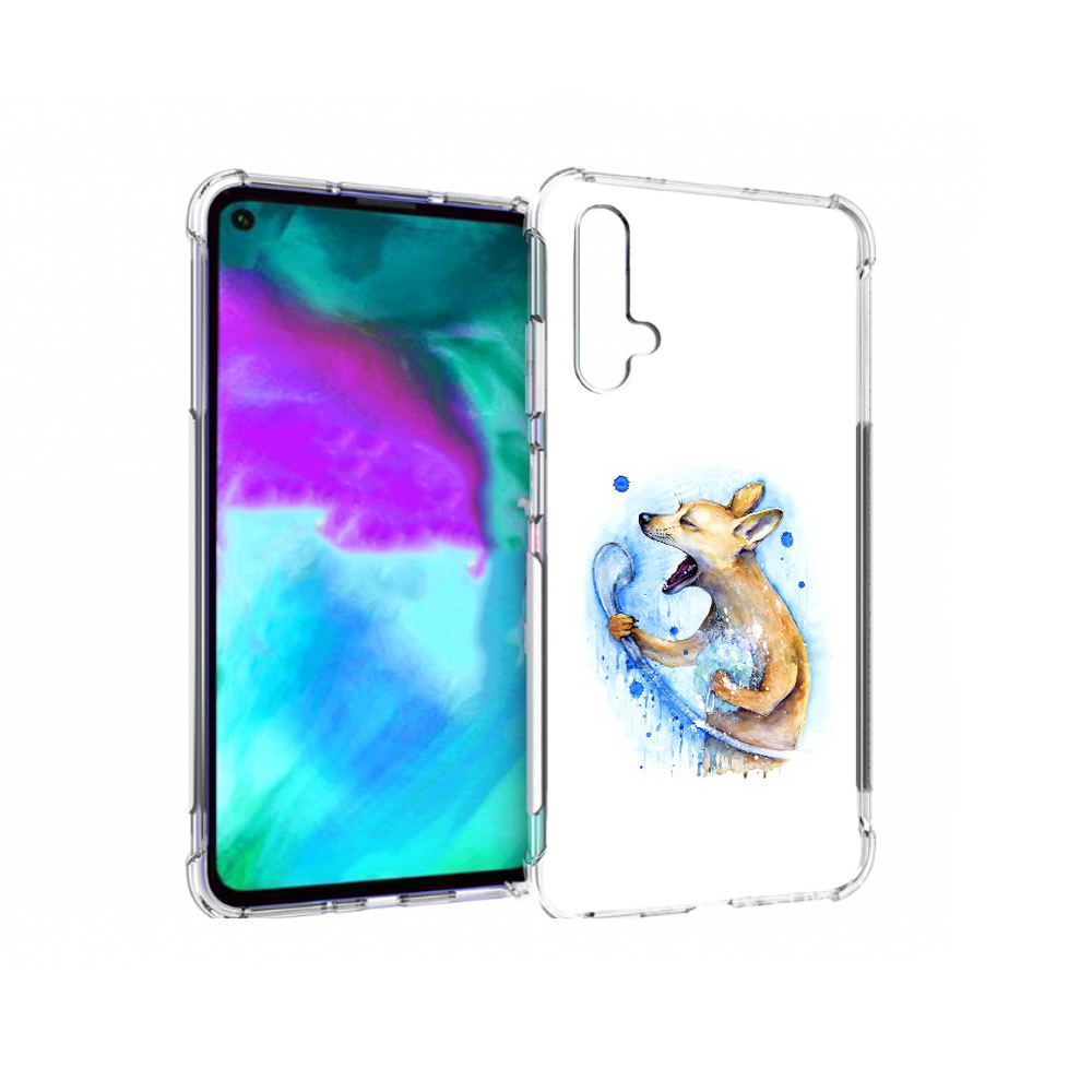 Чехол бампер MyPads пение в душе для Huawei nova 5T противоударный