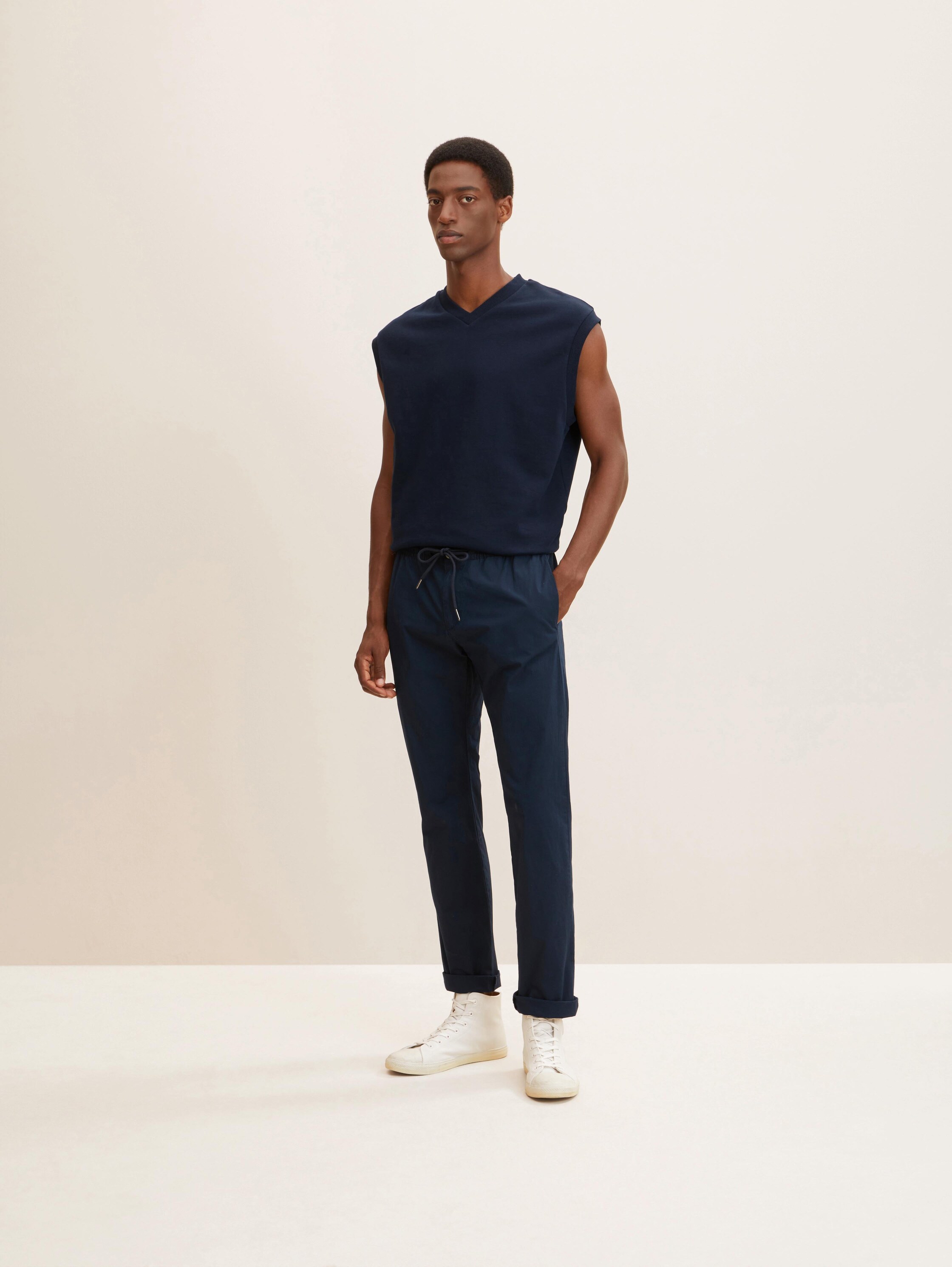 

Брюки мужские TOM TAILOR 1031442 синие XL, Синий, 1031442