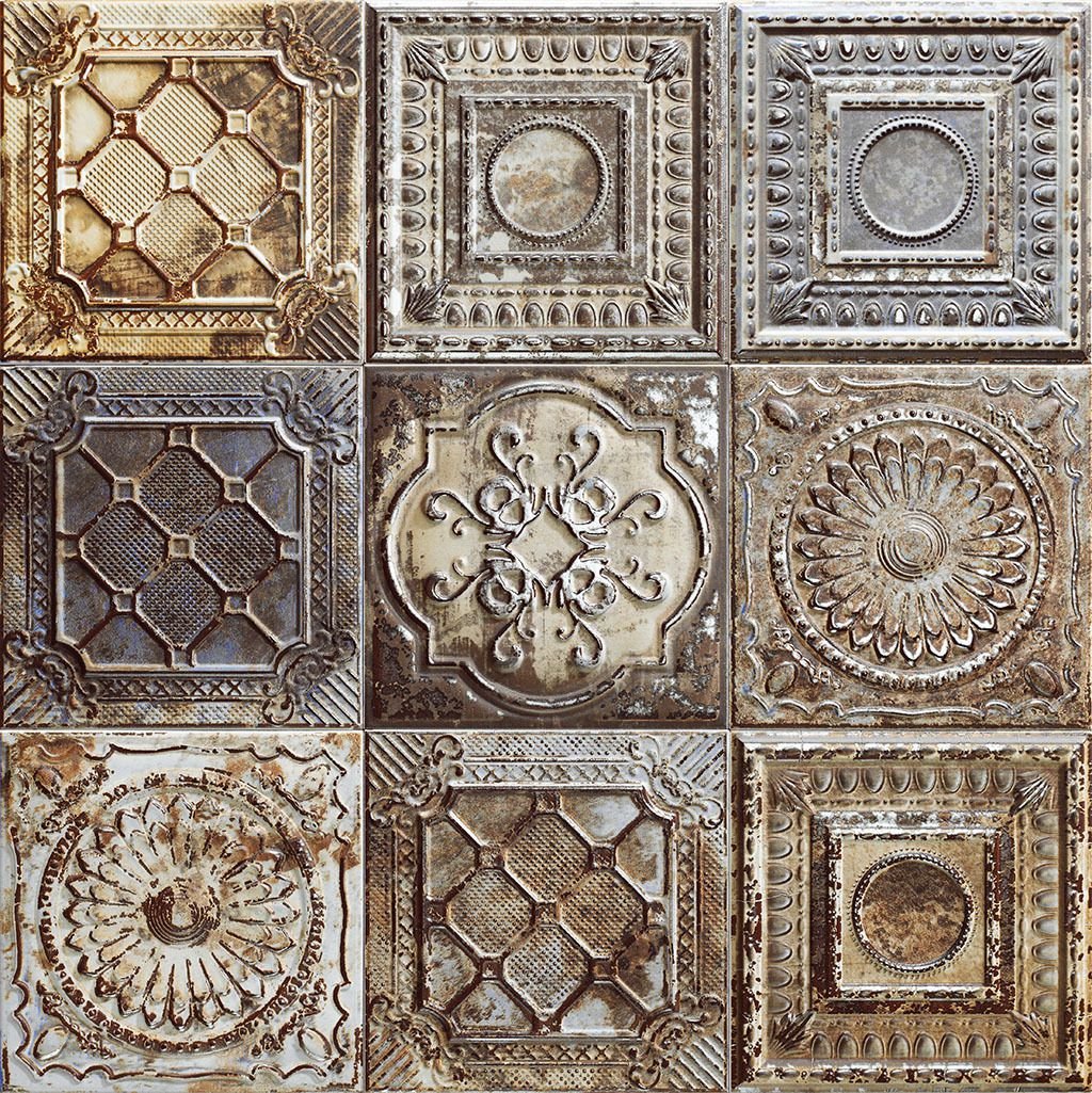 

Плитка Mainzu Tin-Tile Rusty Mix 20x20 1 м2, Tin-tile