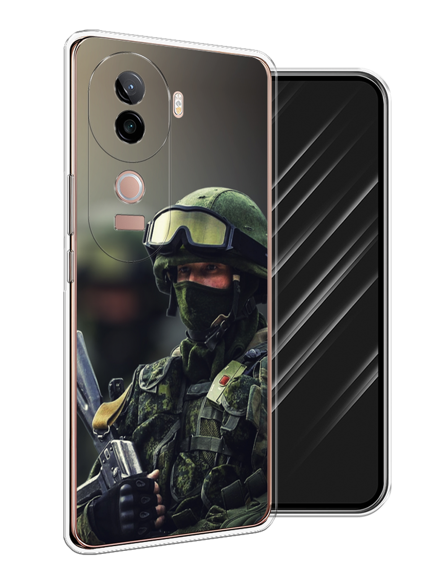 

Чехол Awog на Vivo V40e "Солдат", Зеленый;серый, 2611950-1