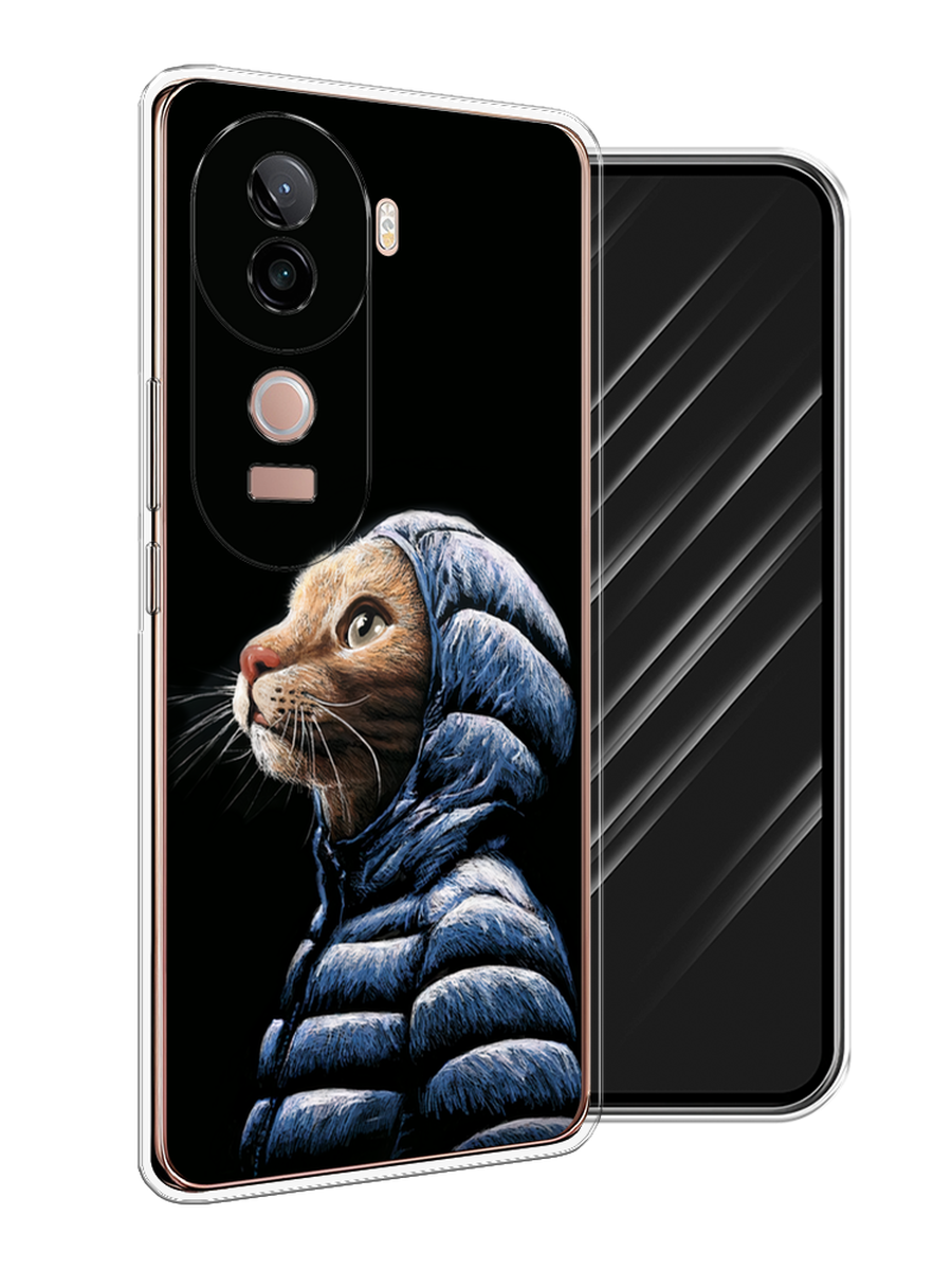 

Чехол Awog на Vivo V40e "Кот в капюшоне", Черный;бежевый;синий, 2611950-1