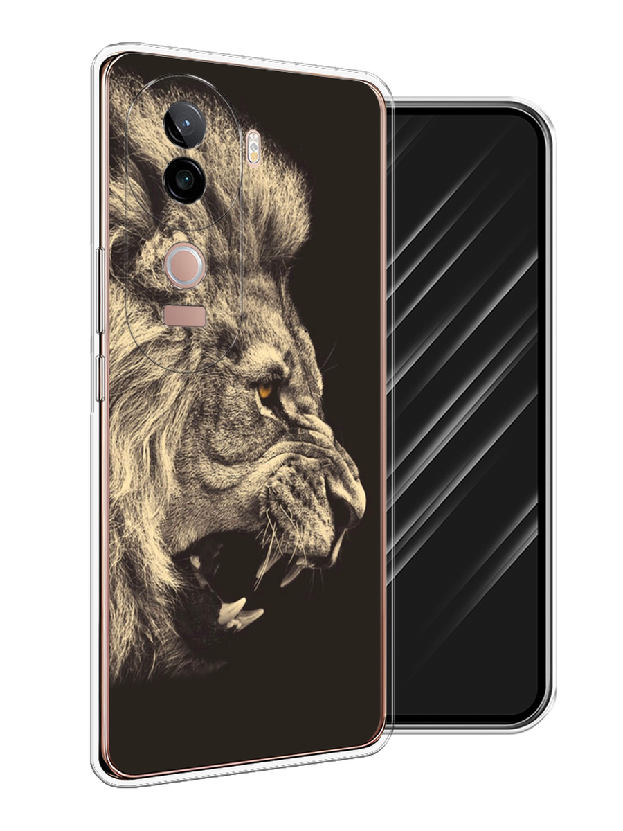 

Чехол Awog на Vivo V40e "Львиный рык 2", Бежевый;черный, 2611950-1