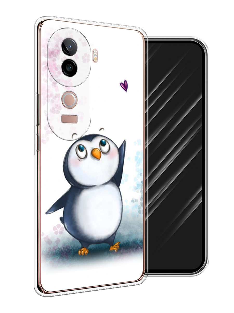 

Чехол Awog на Vivo V40e "Пингвин и сердечко", Белый, 2611950-1