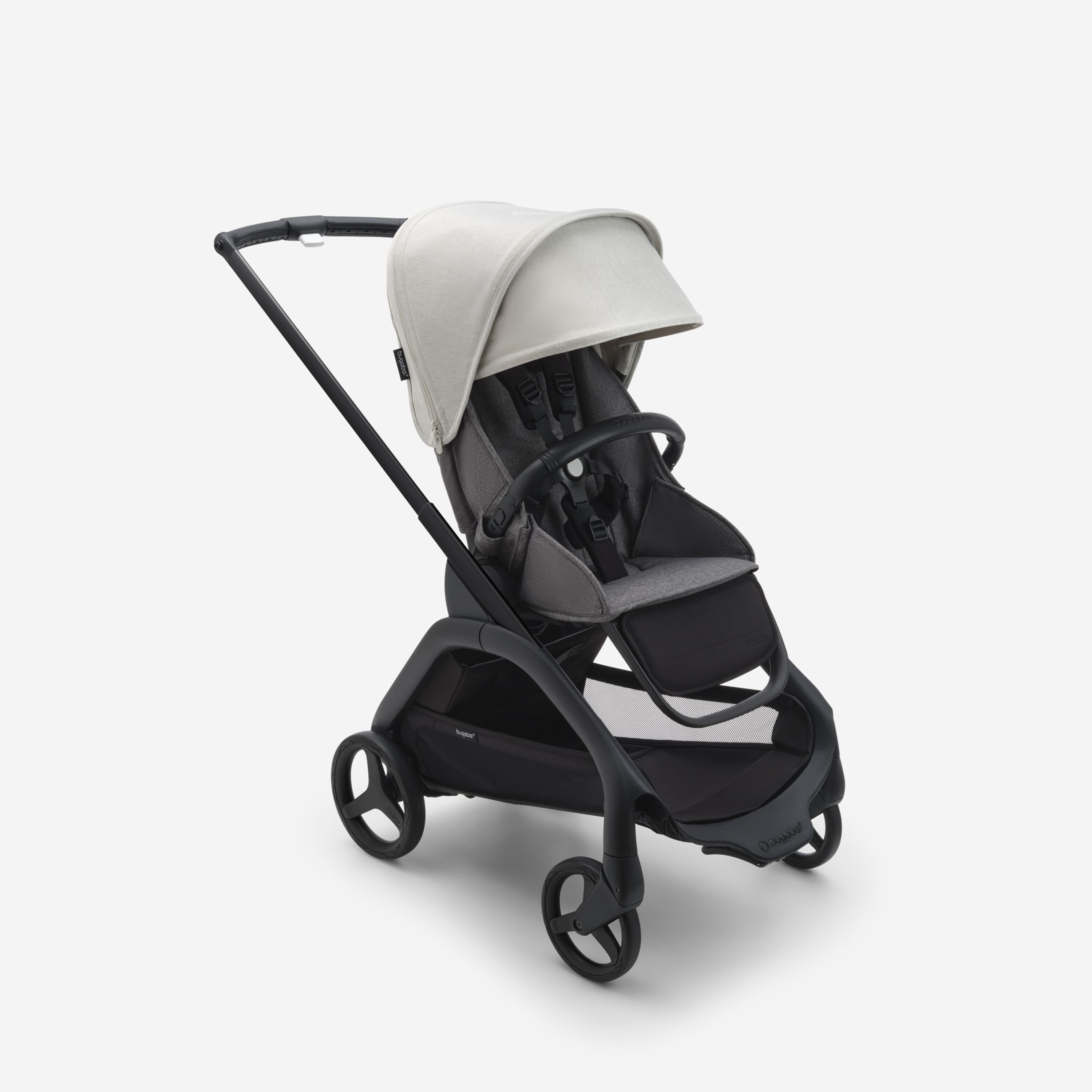 Коляска прогулочная Bugaboo Dragonfly Black, Grey Melange, Misty white, 6м+ дождевик bugaboo для коляски dragonfly