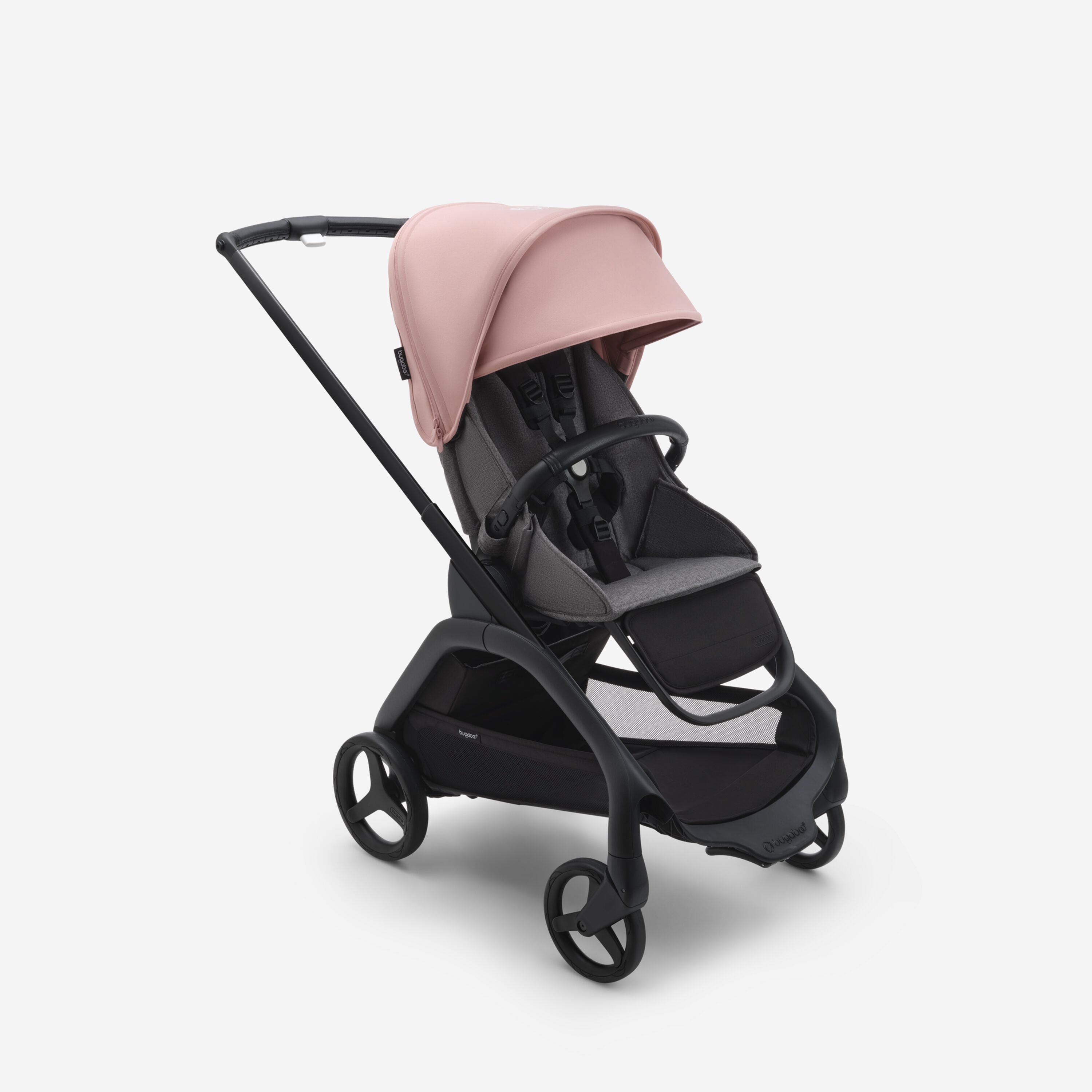 Коляска прогулочная Bugaboo Dragonfly Black, Grey Melange, Morning pink, 6м+ прогулочная коляска mutsy nexo concrete melange для новорожденных и детей до 22 кг