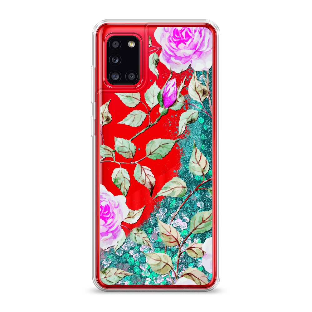 

Жидкий чехол с блестками "Цветочная фантазия 7" на Samsung Galaxy A31, 2100395-1