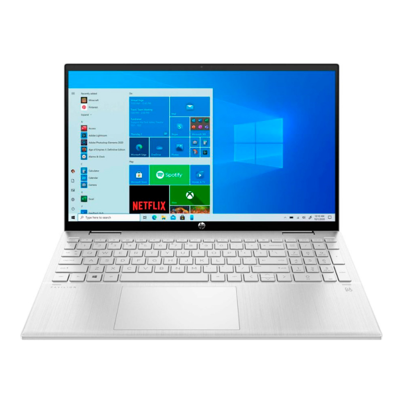 фото Ноутбук-трансформер hp pavilion x360 15-er0010ur silver (4l5r4ea)