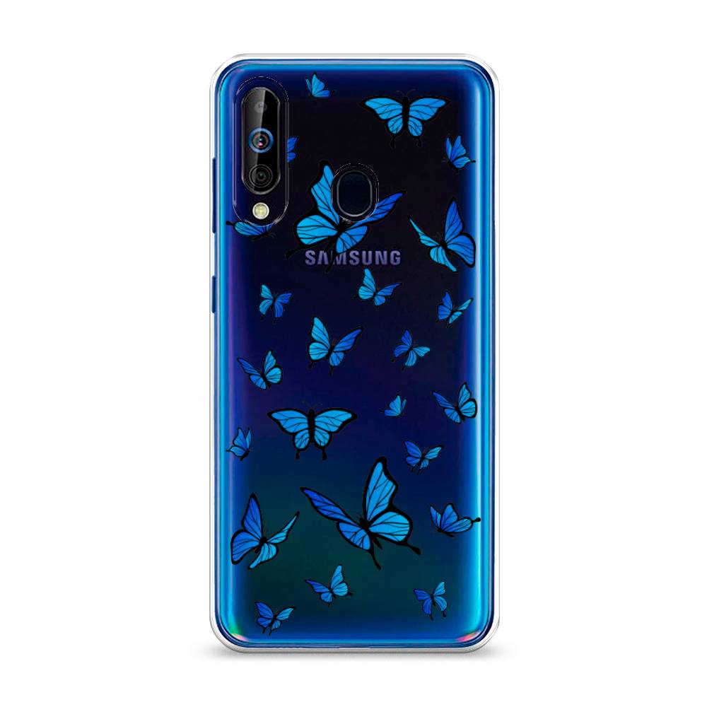 

Чехол Awog на Samsung Galaxy A60/M40 "Синие бабочки", Разноцветный, 28250-1