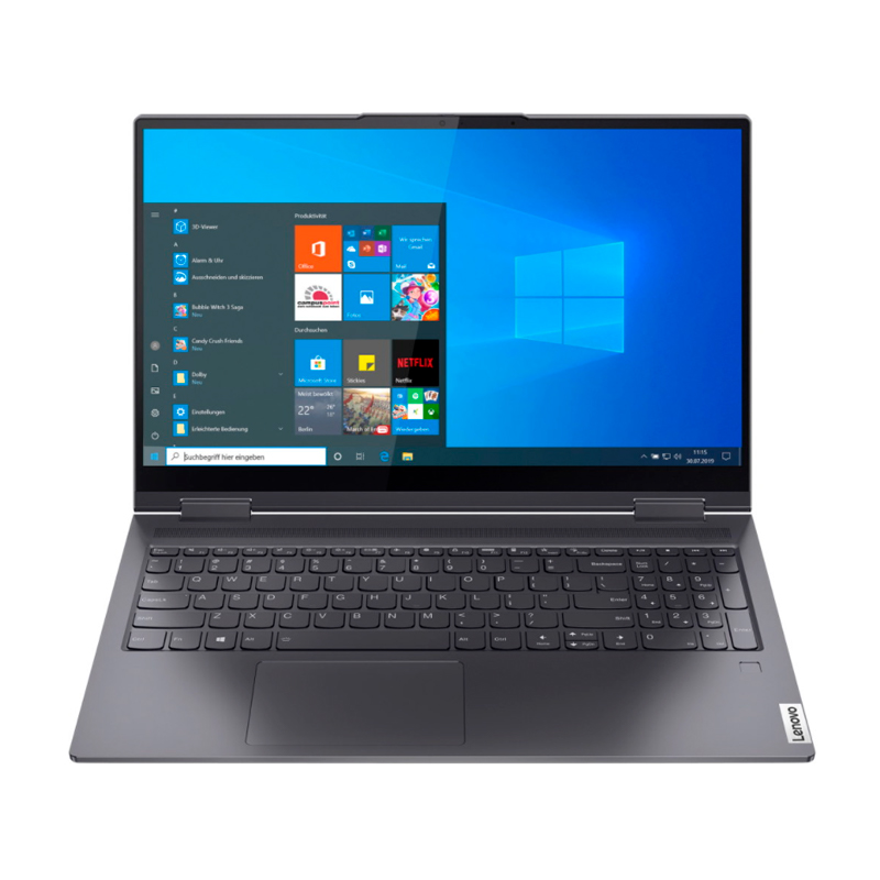 фото Ноутбук-трансформер lenovo yoga 7 15itl5 grey (82bj006kru)