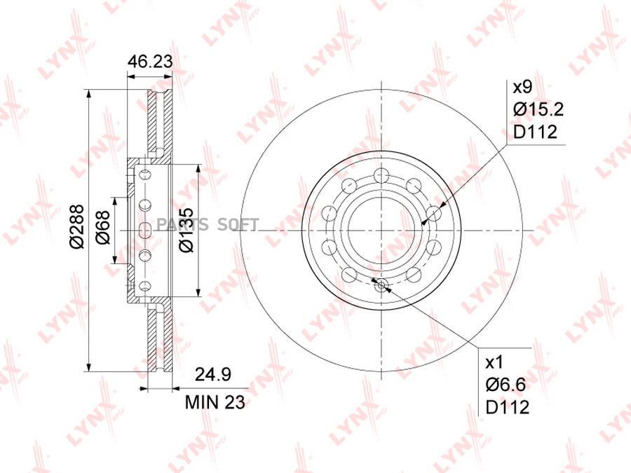 

Диск торм.пер.AUDI A4 1.6-3.0 95-08 / A6 1.8-4.2 94-05 / 100 2.6-2.8 90-94, SKODA Superb(3