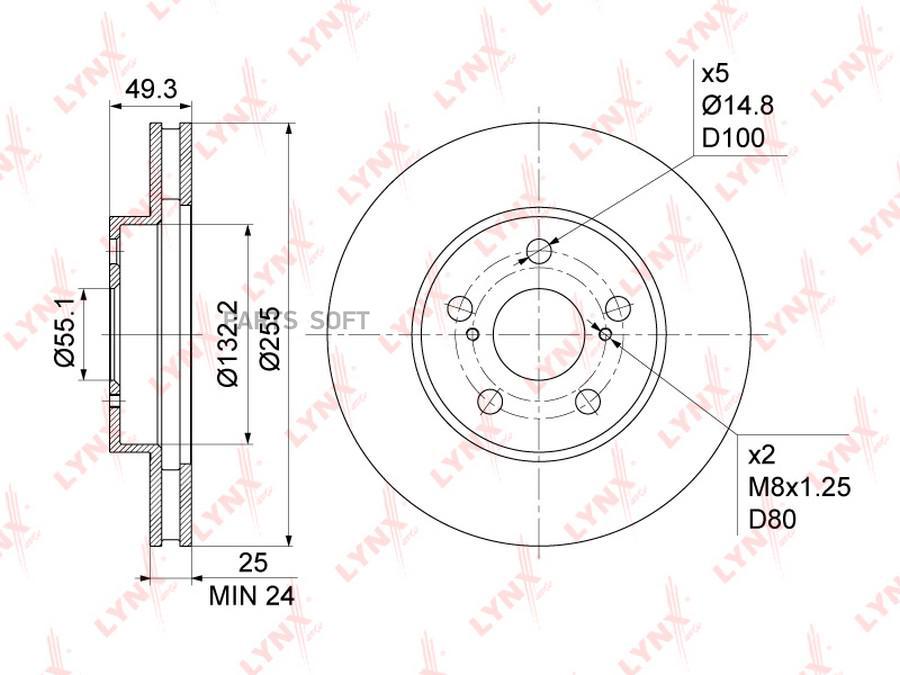 

Диск торм.пер.TOYOTA Carina E(T19) 1.6-2.0D 92-97 / Caldina(T19/21) 1.8-2.0D 92-02 / Celic