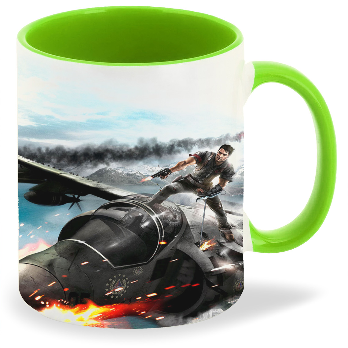 

Кружка CoolPodarok just cause 2 На крыше самолёта, just cause 2 На крыше самолёта