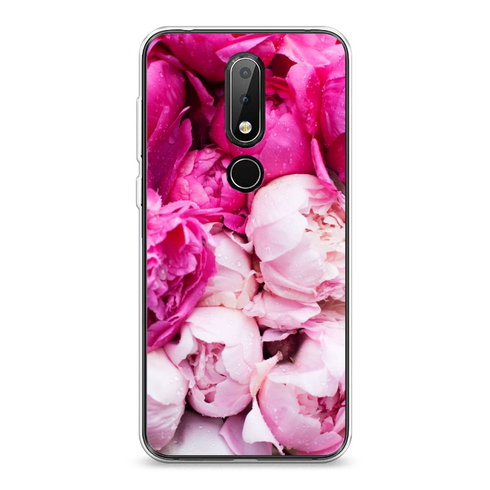 

Чехол Awog на Nokia 6.1 Plus / Нокиа 6.1 Plus "Пионы розово-белые", 121850-8