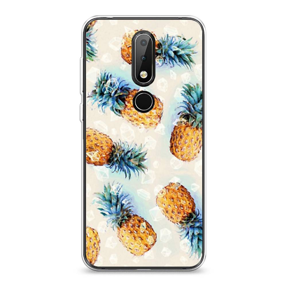 

Чехол Awog на Nokia 6.1 Plus / Нокиа 6.1 Plus "Ананасы", Бежевый, 121850-3