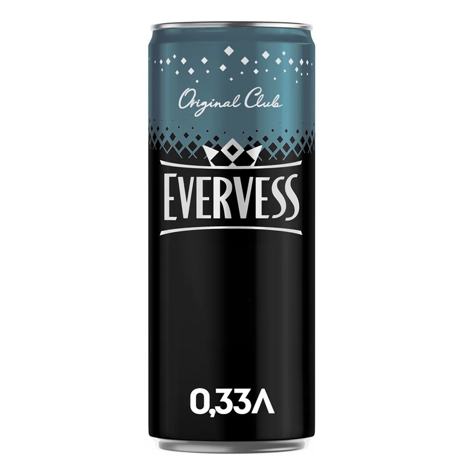 

Газированный напиток Evervess Black royal сильногазированный 0,33 л