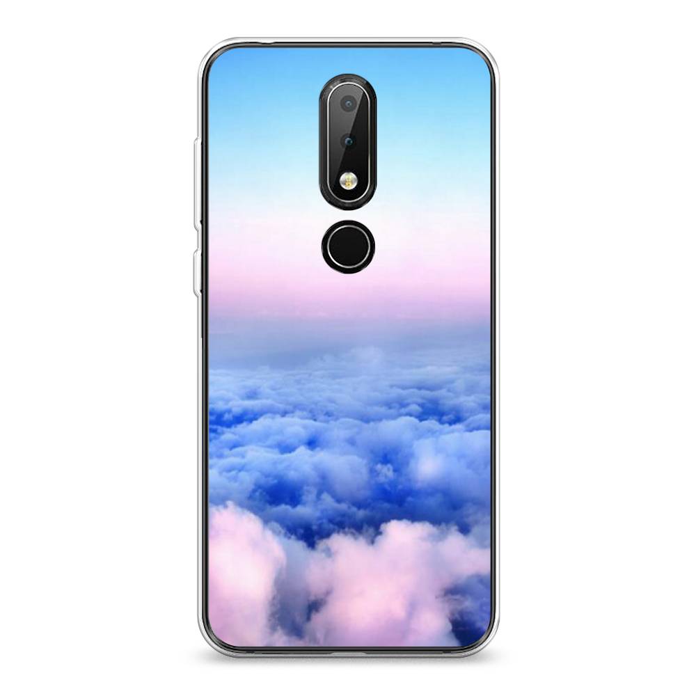 

Чехол Awog на Nokia 6.1 Plus / Нокиа 6.1 Plus "Облака", Голубой;розовый, 121850-4
