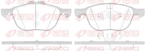 

Колодки торм.пер. 1шт REMSA 1082.50