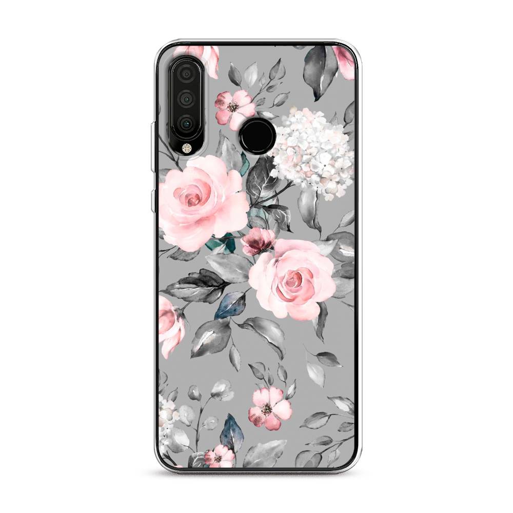

Чехол Awog "Розы на сером" для Honor 20 Lite 2020, 611250-8