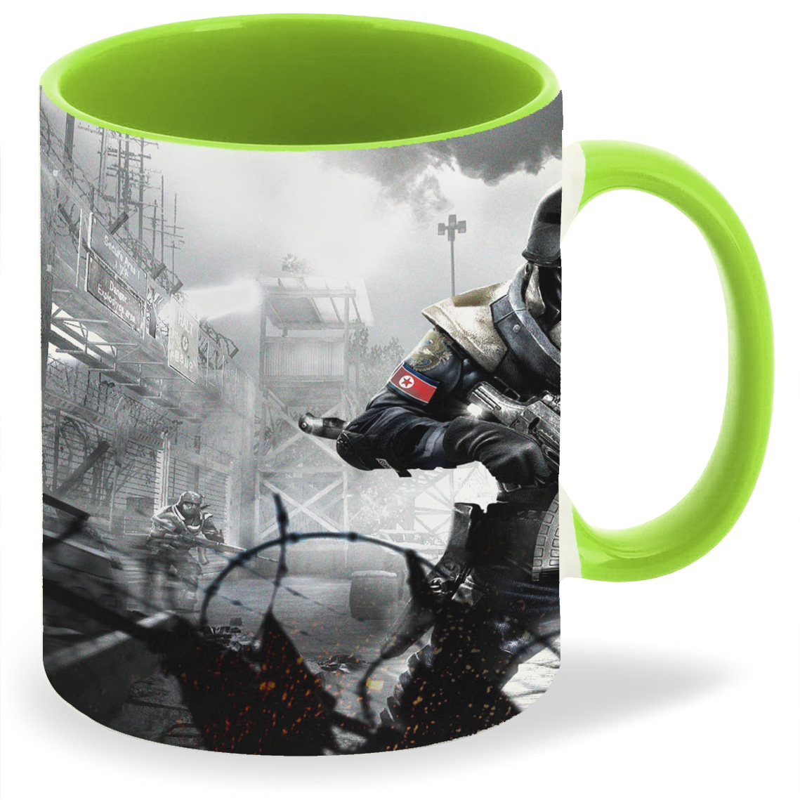 

Кружка CoolPodarok homefront Солдат Обрывок флага в руке, homefront Солдат Обрывок флага в руке