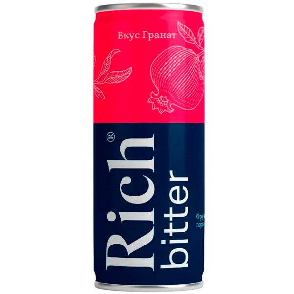 

Газированный напиток Rich bitter Гранат 0,33 л