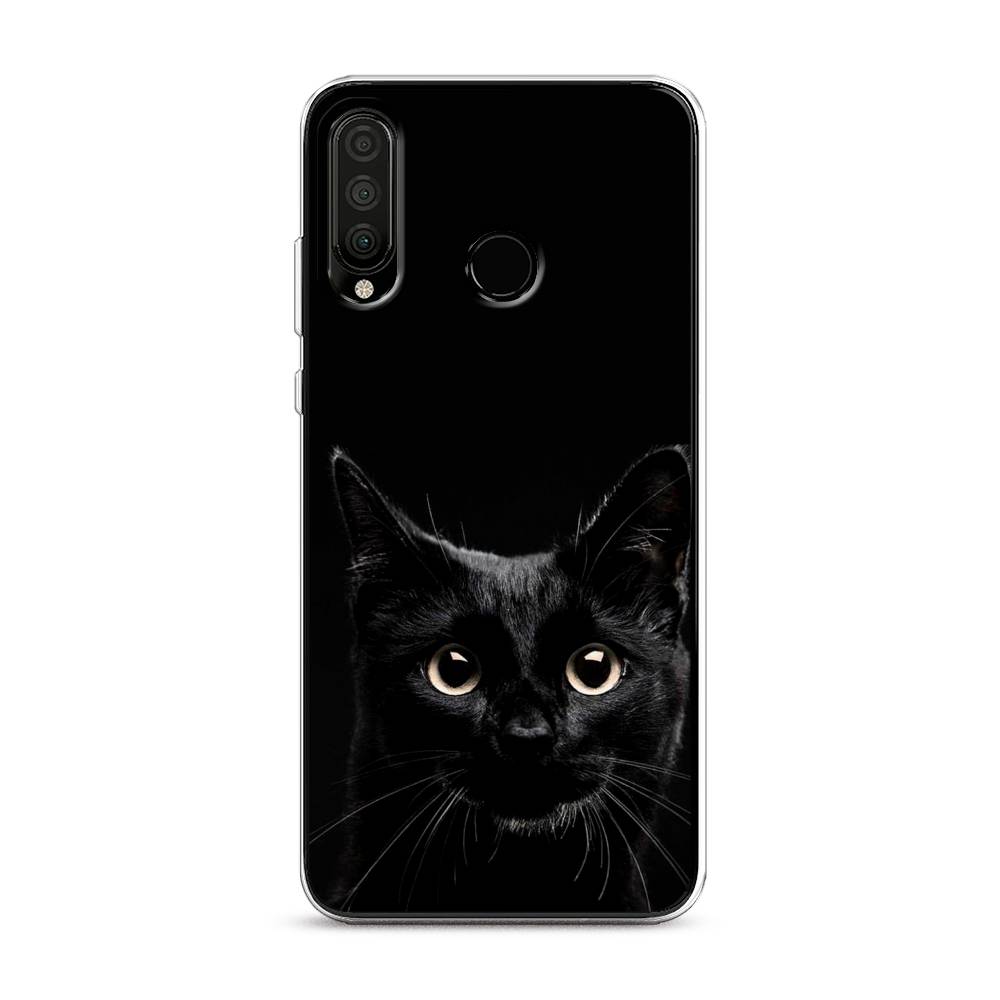 

Чехол Awog на Honor 20 Lite 2020 "Добрый кот", Черный, 611250-1