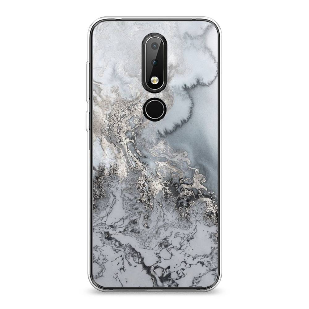 

Чехол Awog на Nokia 6.1 Plus / Нокиа 6.1 Plus "Морозная лавина серая", Серый;серебристый, 121850-3