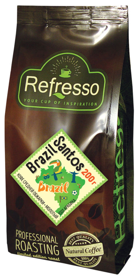 

Кофе молотый Refresso Brazil Santos 200г