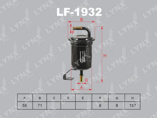 

Фильтр топливный LYNXAUTO lf1932
