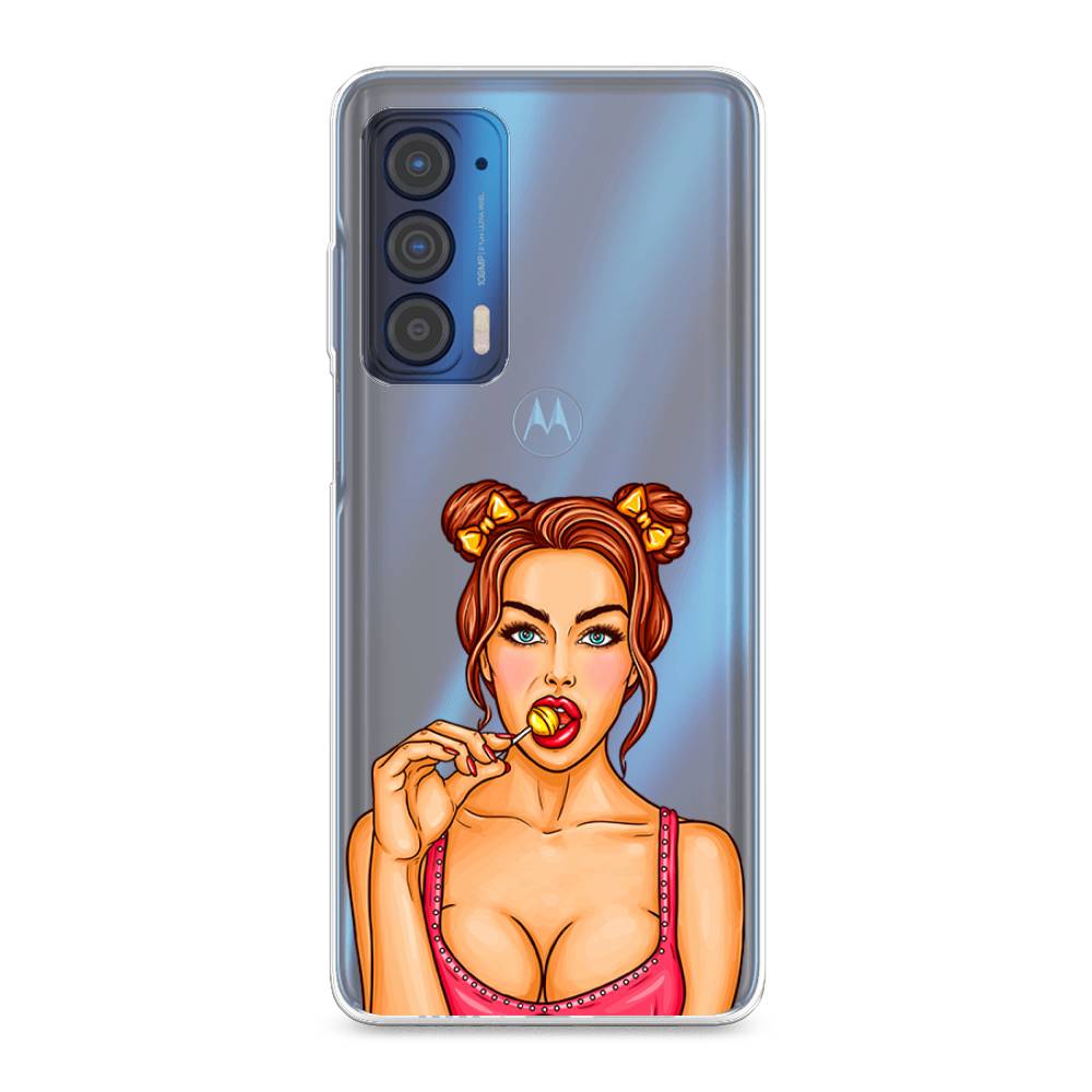 

Чехол Awog на Motorola Edge (2021) "Вкусный леденец", Разноцветный