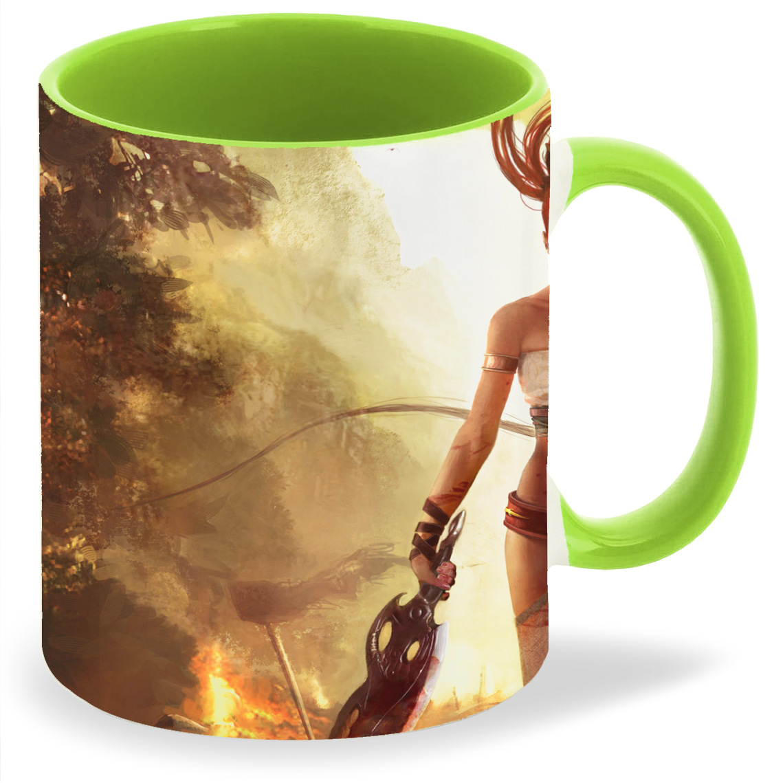 

Кружка CoolPodarok heavenly sword Рыжеволосая Девушка с двумя клинками, heavenly sword Рыжеволосая Девушка с двумя клинками