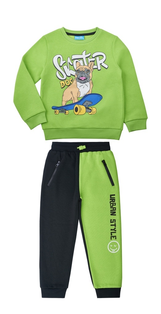 

Костюм повседневный Kari Kids SS24C58000622, светло-зеленый, черный, 92, SS24C58000622