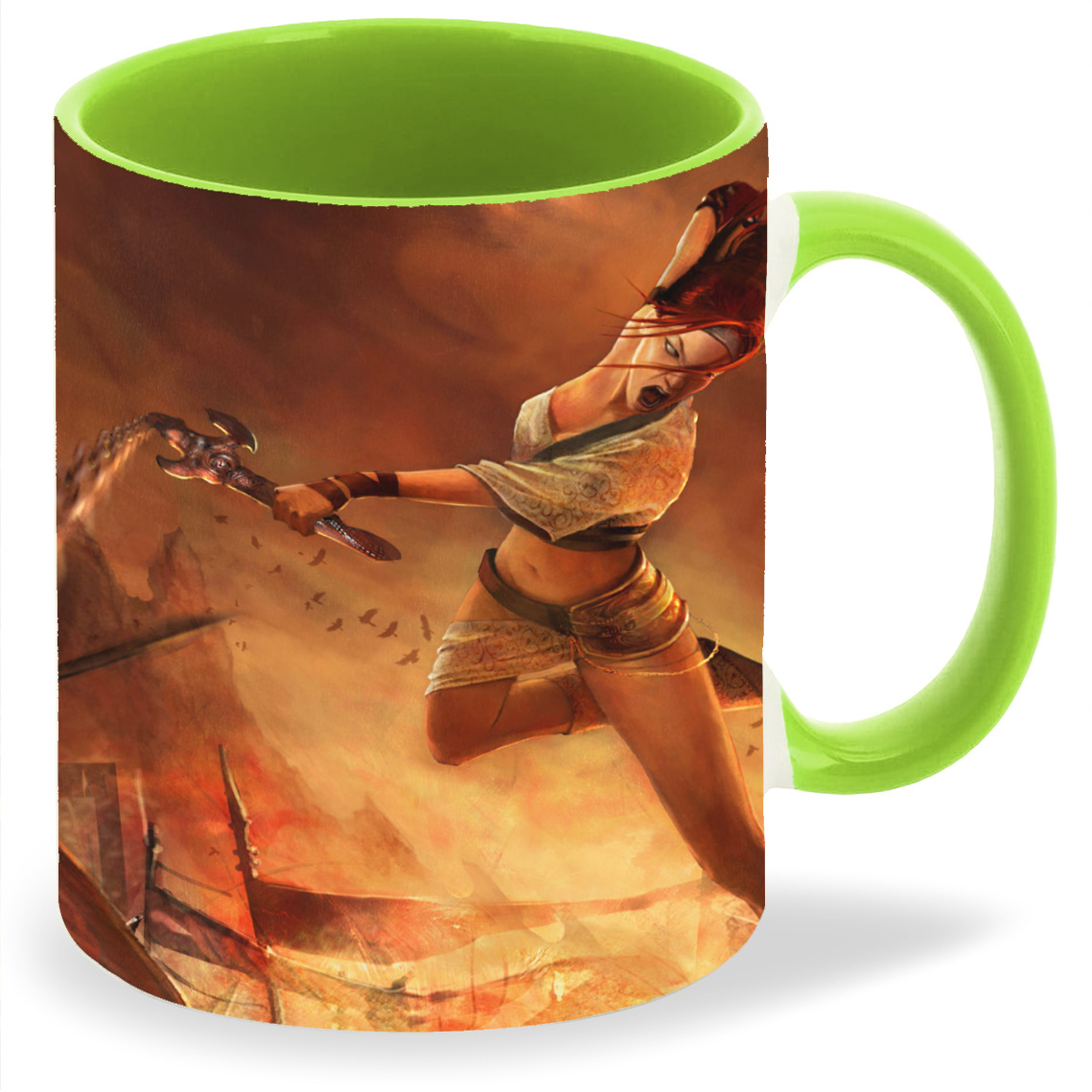 

Кружка CoolPodarok heavenly sword Девушка в бою, heavenly sword Девушка в бою