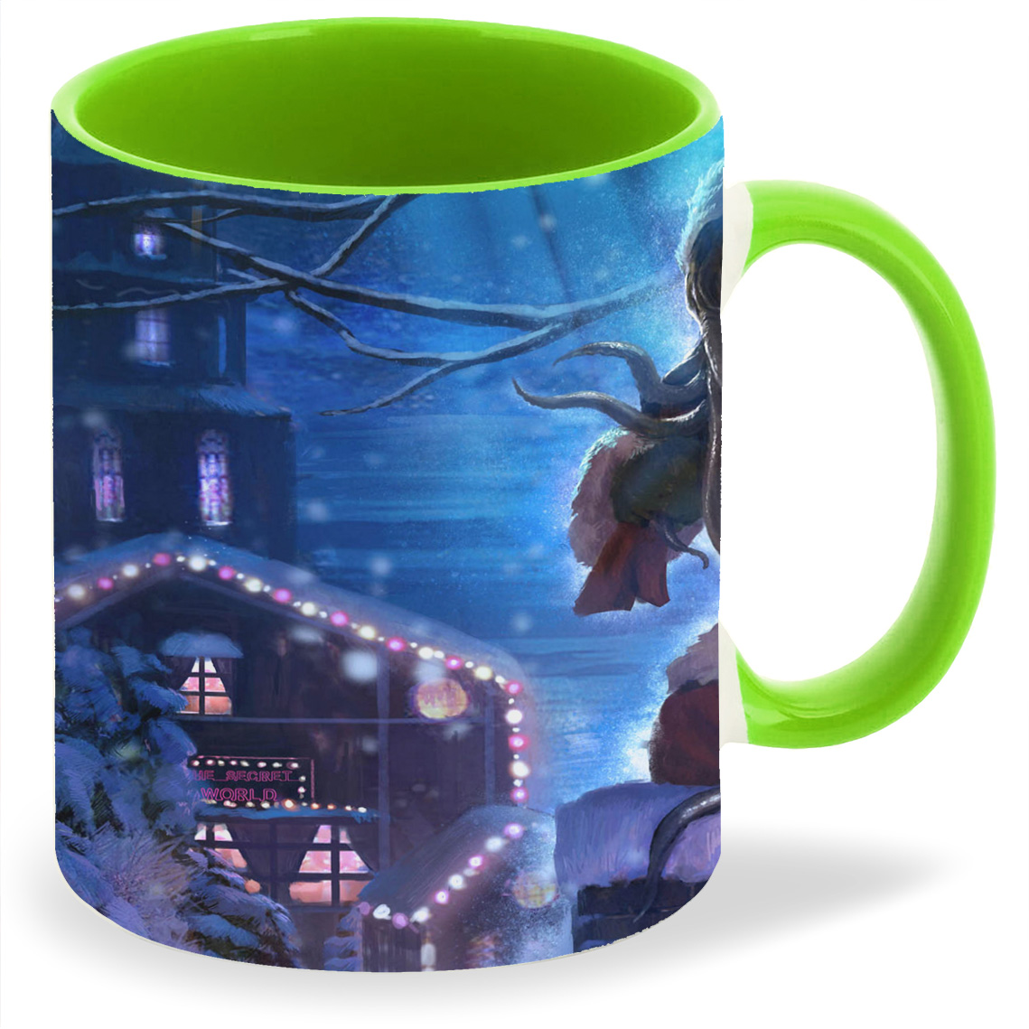 

Кружка CoolPodarok happy holidays from funcom Санта Осьминог, happy holidays from funcom Санта Осьминог