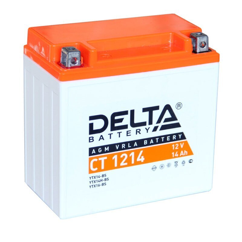 Аккумулятор DELTA Battery AGM 14 А/ч прямая L+ 151x88x147 EN200 А  CT 1214