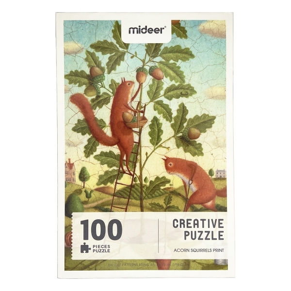 

Пазл-картина Mideer Белочки и желуди 100 элементов MD3122