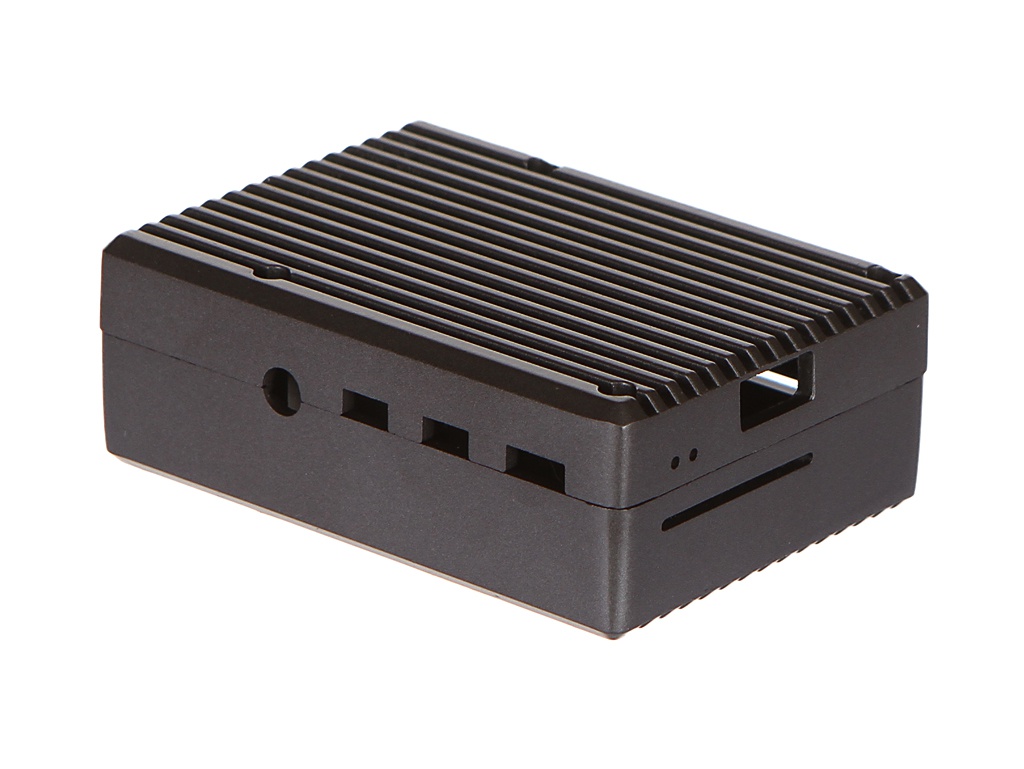 фото Корпус qumo rs018 для raspberry pi 4b aluminum case grey