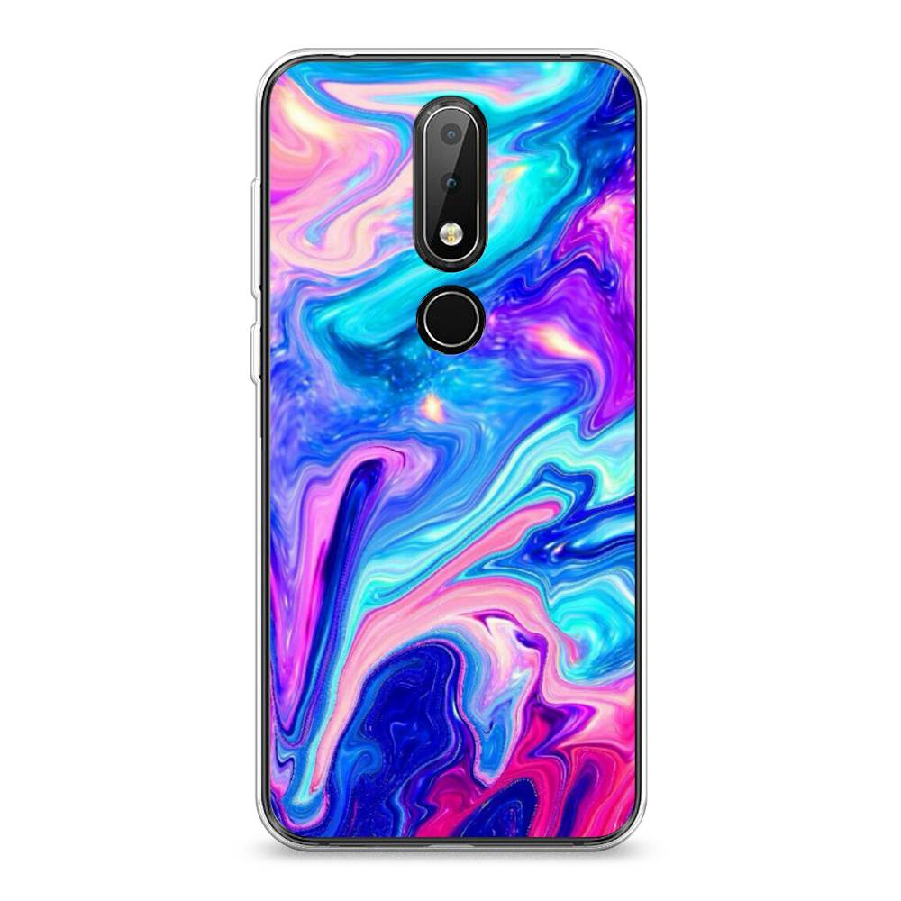 

Чехол Awog на Nokia 6.1 Plus / Нокиа 6.1 Plus "Потеки краски", Розовый, 121850-10