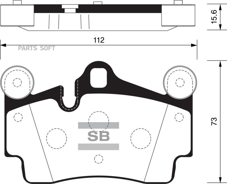 

Колодки дисковые зад. \ VW Touareg 3.2i/4.2i/2.5TDi/5.0TDi 02> HI-Q SP2198, SP2198