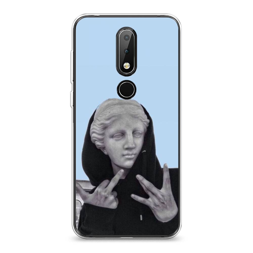 

Чехол Awog на Nokia 6.1 Plus / Нокиа 6.1 Plus "SWAG статуя", Голубой, 121850-9