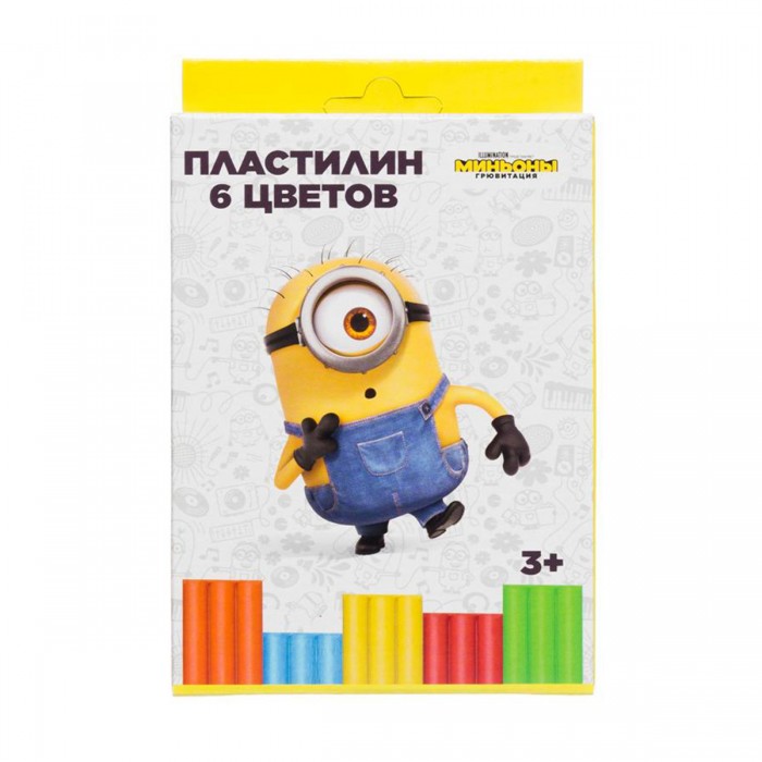 

Пластилин 7001 Миньоны 6 цветов 83294