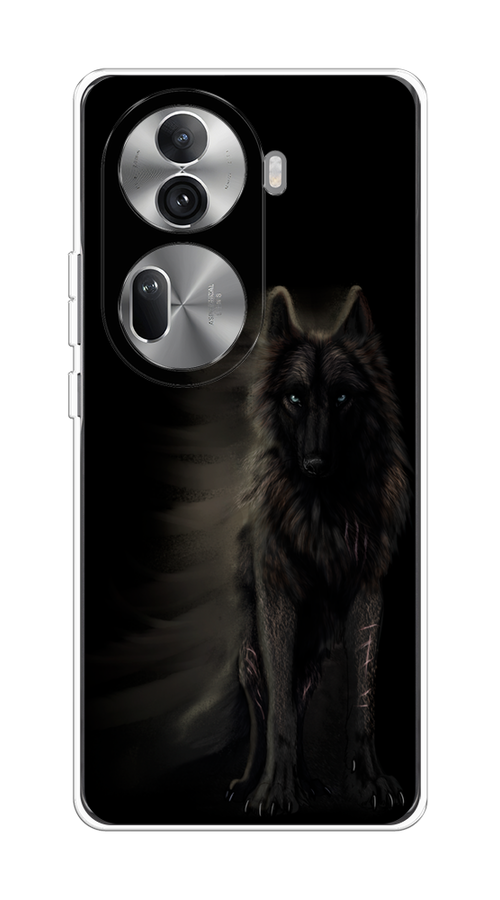 

Чехол на Oppo Reno 11 Pro (Global) "Туманный волк", Черный, 2515950-1