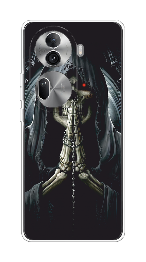 

Чехол на Oppo Reno 11 Pro (Global) "Молитва", Серый, 2515950-1